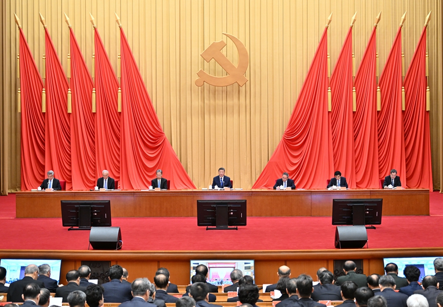 ??1月6日，中共中央總書記、國家主席、中央軍委主席習(xí)近平在中國共產(chǎn)黨第二十屆中央紀(jì)律檢查委員會第四次全體會議上發(fā)表重要講話。李強(qiáng)、趙樂際、王滬寧、蔡奇、丁薛祥、李希出席會議。